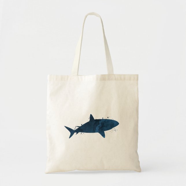 A shark tote bag (Front)