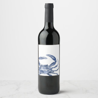 A Shellabration | Blue Crab Theme Wine Label