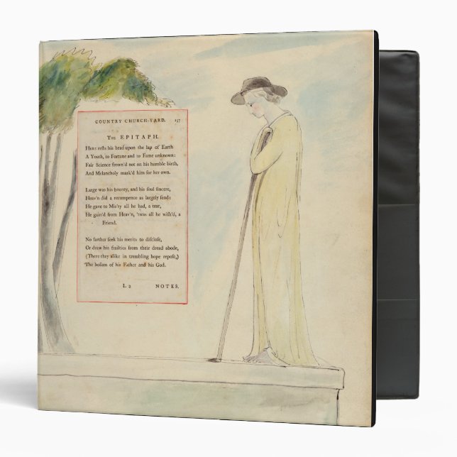 A Shepherd Reading the Epitaph, from Elegy Written Binder (Front/Inside)