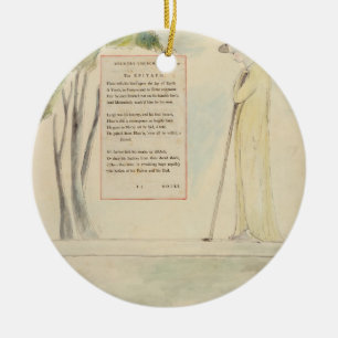 A Shepherd Reading the Epitaph, from Elegy Written Ceramic Ornament
