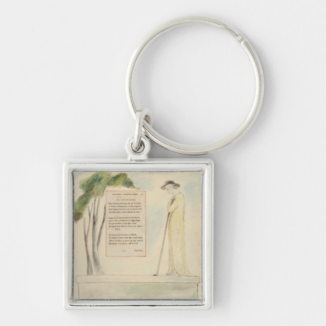 A Shepherd Reading the Epitaph, from Elegy Written Keychain (Front)