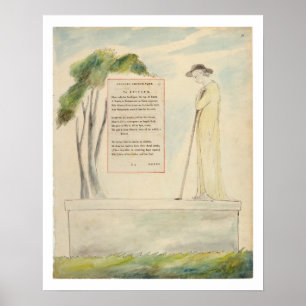 A Shepherd Reading the Epitaph, from Elegy Written Poster