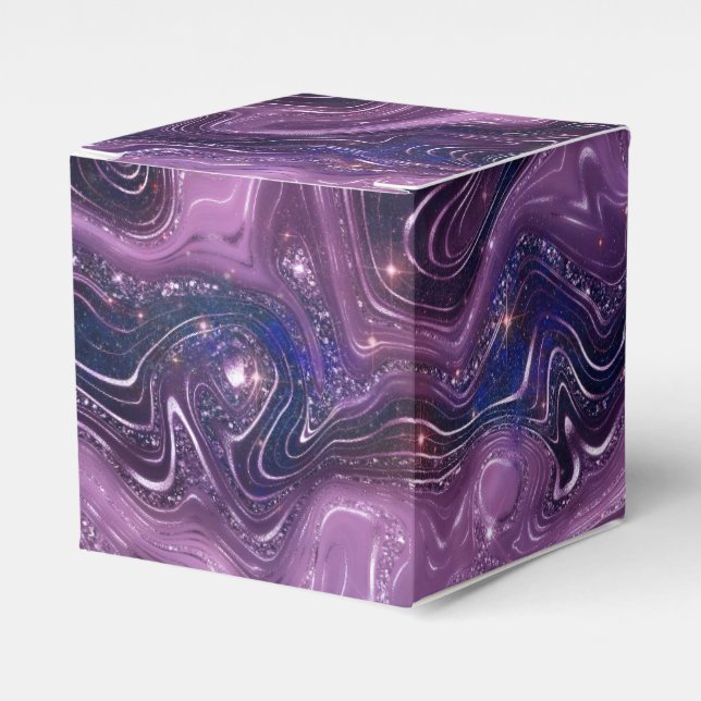 A Shimmering Galaxy Series Design 11  Favor Box (Front Side)