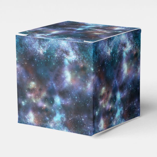 A Shimmering Galaxy Series Design 3  Favor Box (Front Side)
