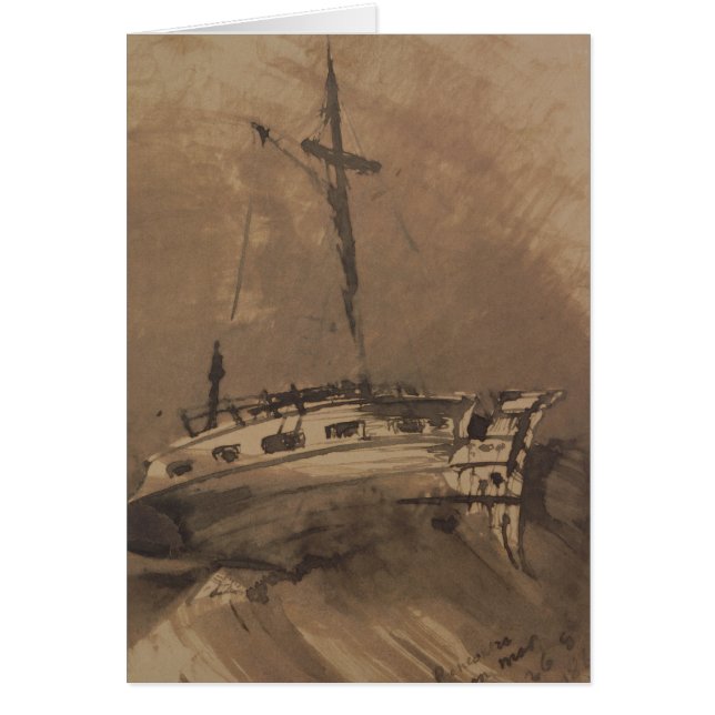 A Ship in Choppy Seas, 1864 (Front)