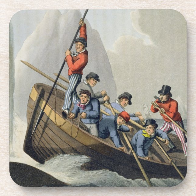 A Ship's Boat Attacking a Whale, engraved by Matth Coaster (Front)