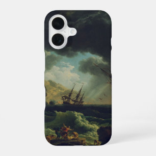 A Shipwreck in Stormy Seas by Claude-Joseph Vernet iPhone 16 Case