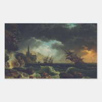 A Shipwreck in Stormy Seas by Claude-Joseph Vernet