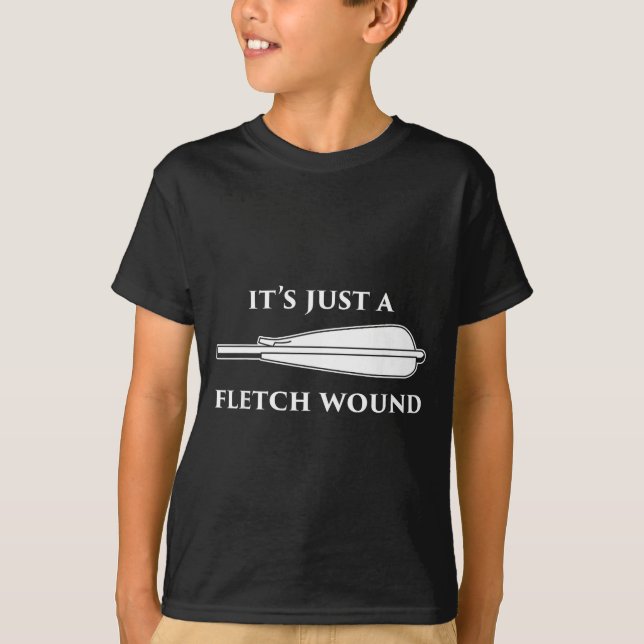 A Shirt Fletch Wound Archery Humor Arrow (Front)