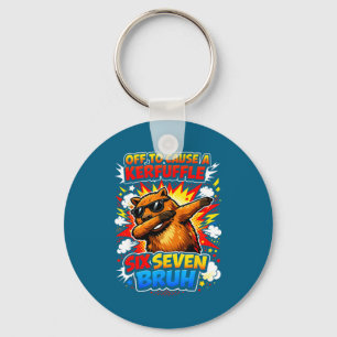 A Shirt Retro Capybara Meme Off Cause Keychain