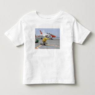 A shooter aboard the aircraft carrier toddler t-shirt