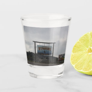 A Shot Accueil dans le verre à liqueur du Wyoming