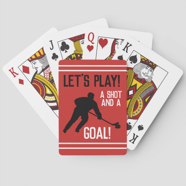 A Shot And A Goal! Playing Cards (Back)