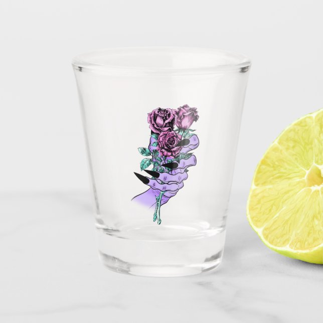 A Shot Bouquet gothique Verre de tir (Devant)
