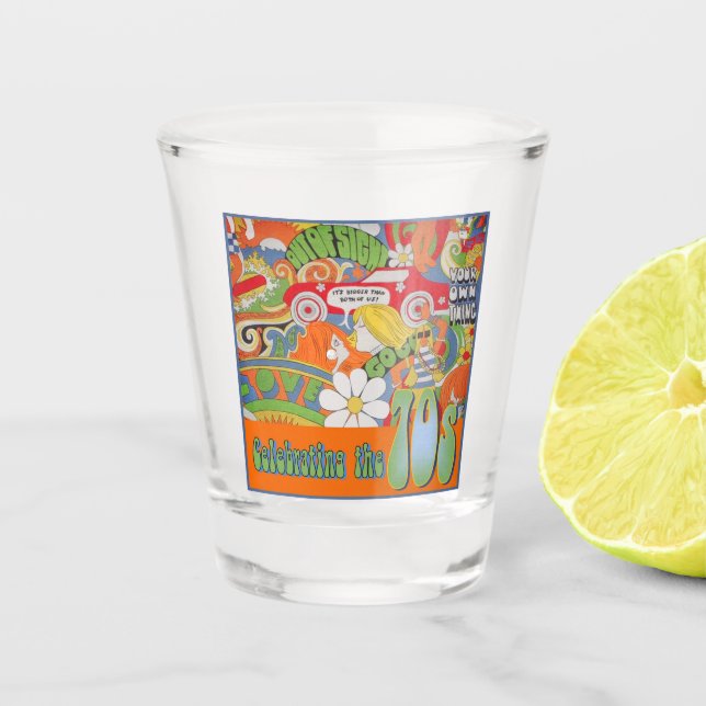 A Shot Ce les années 70 verre à liqueur (Devant)