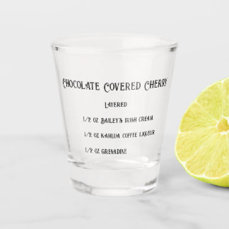 A Shot Chocolat couvert cerise nouveauté verre abattu