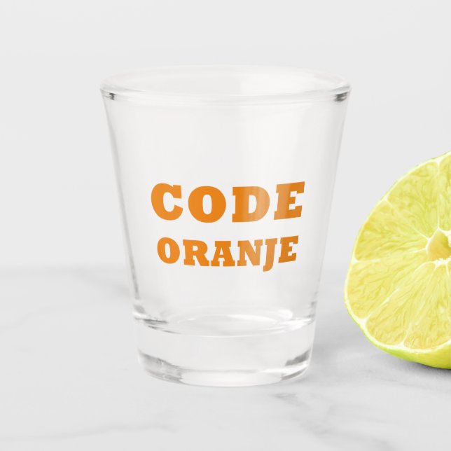 A Shot Code Oranje Verre de tir : Embrasser la fierté hol (Devant)