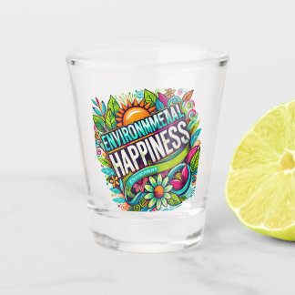 A Shot De l'environnement verre de bonheur