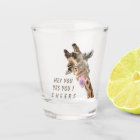 Drôle Giraffe Tirage De Verre Cheveux - Texte Pers