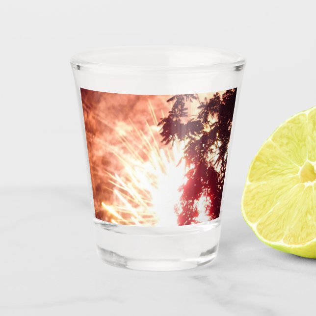 A Shot Feux d'artifice 12 verre tourné (Devant)