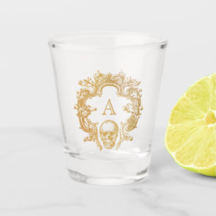 A Shot Glam gothique   Verre de tir   Or
