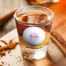 Golf Jacquard rose Verre de tir personnalisé