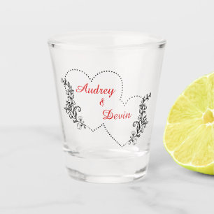 A Shot Impression personnalisée du verre de tir mariage