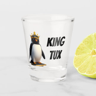 A Shot King Tux Linux Pingouin Verre de tir