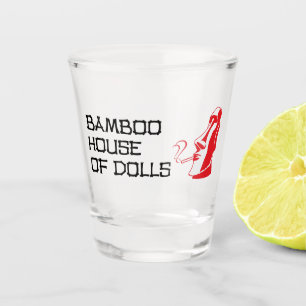 A Shot La Maison des poupées en bambou en verre soufflé