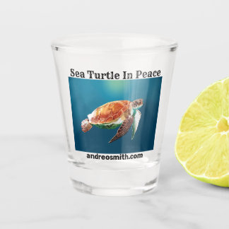 A Shot La tortue de mer en paix - Verre en feu