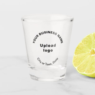 A Shot Marque d'affaires sur verre de tir