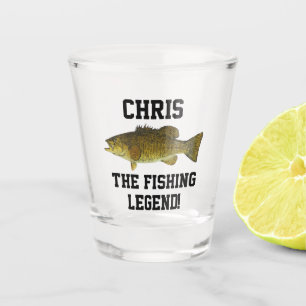 A Shot Nom de la pêche Basse-petite-bouche Verre de chas