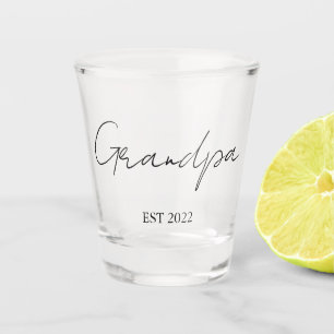 A Shot Personnalisé "Grandpa Est. [Année]" Verre de tir