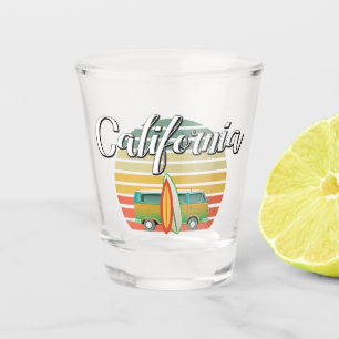 A Shot Rétro verre à liqueur de surf de la Californie