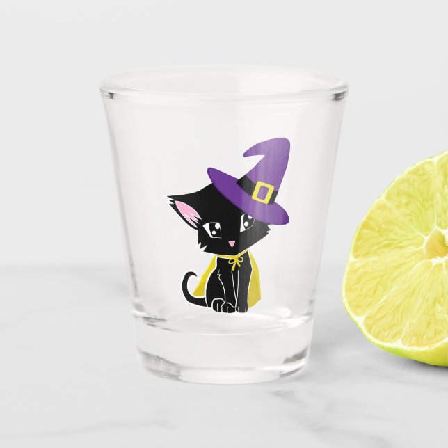 A Shot Sorcière Chat en verre de tir (Devant)