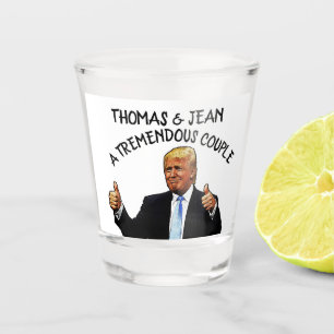 A SHOT TRUMP MATÉRIEL DE MARIAGE PERSONNALISÉ VERRE DE TI