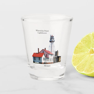 A Shot Verre à liqueur de phare de point de poisson à
