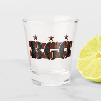 A Shot Verre de capture du logo BGO