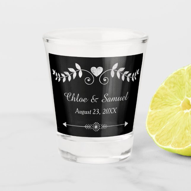 A Shot Verre de Chalkboard (Devant)