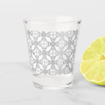 Verre de conception rétro amusant