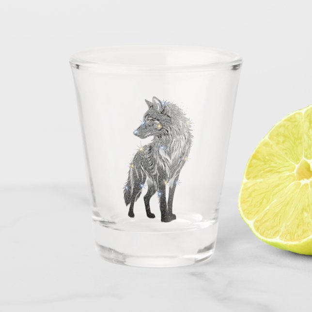 A Shot Verre de soie pour loup étincelant (Devant)