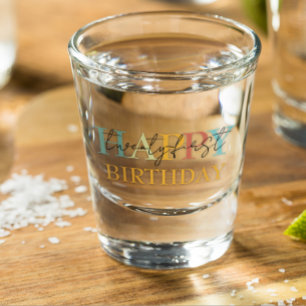 A Shot Verre de tir 21e Vingt et unième ou tout anniversa