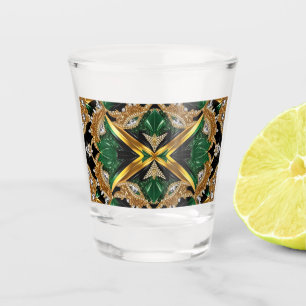 A Shot Verre de tir aux couleurs jamaïcaines