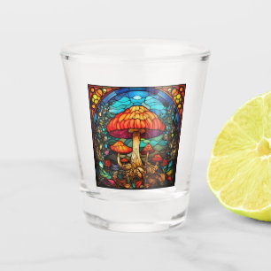 A Shot Verre de tir d'art dans les champignons