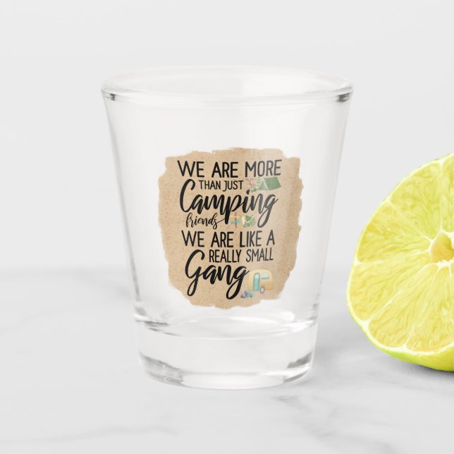 A Shot Verre de tir de bande de camping (Devant)