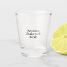 Verre de tir personnalisé
