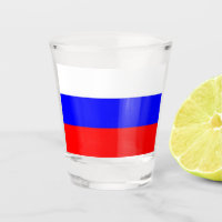 Verre photographié patriotique avec drapeau de la