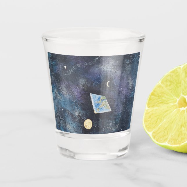 A Shot Verre plat de tir terrestre (Devant)