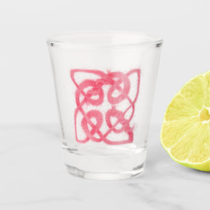 A Shot Verre rose CELTIC KNOT