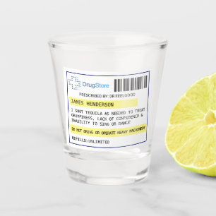 A Shot Verre sur ordonnance personnalisé et drôle